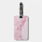 Rosa Marmor Gepäckanhänger (Rückseite vertikal)