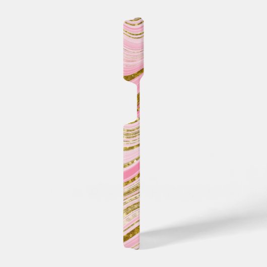 Rosa-Marmor-Glitzer iPhone Hülle (Rechte Seite)