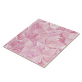 Rosa Marmor Gold Geode abstraktes Muster Fliese (Seite)