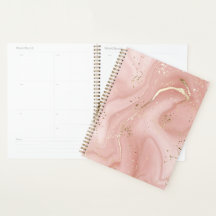 Rosa Marmor Gold Glitter Abstractes Muster