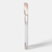 Rosa Marmor Gold Glitzer Case-Mate iPhone Hülle (Rückseite / Links)