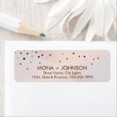 Rosa Marmor Gold Glitzer Sparkle Confetti Dots (Insitu)