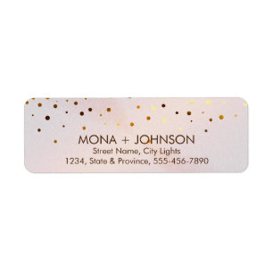 Rosa Marmor Gold Glitzer Sparkle Confetti Dots
