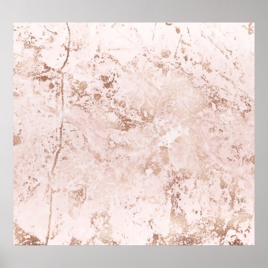 Rosa Marmor: goldener Hintergrund. Poster (Vorne)