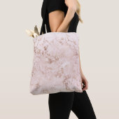 Rosa Marmor: goldener Hintergrund. Tasche (Von Nahem)