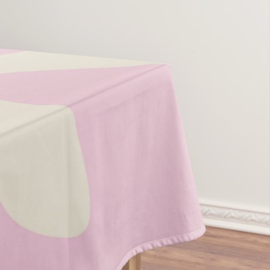 Rosa Marmor Groovy Wavy Strip Moderner Frühling Tischdecke (Beispiel)