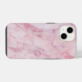 Rosa Marmor iPhone Hülle (Rückseite (Horizontal))
