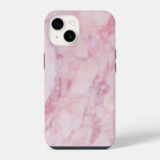 Rosa Marmor iPhone Hülle (Rückseite)