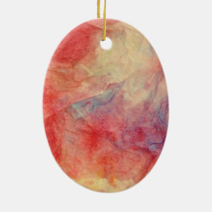 Rosa Marmor Keramik Ornament