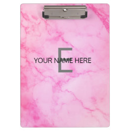 Rosa Marmor Klemmbrett