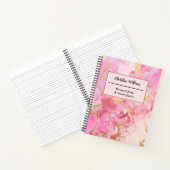 Rosa Marmor künstlerische Zitate Notizblock (Innenseite)