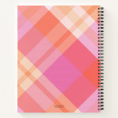 Rosa Marmor künstlerische Zitate Notizblock (Rückseite)