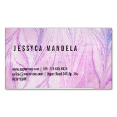 Rosa Marmor Magnetische Visitenkarte (Vorderseite)
