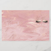 Rosa Marmor Makeup Eyes Lashes DL 3 Packungsbeilag Flyer (Vorne)