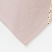 Rosa Marmor mit goldenen Adern Fleecedecke (Ecke)