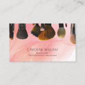 Rosa Marmor mit Pinseln bilden den künstlerischen  Treuekarte (Vorderseite)