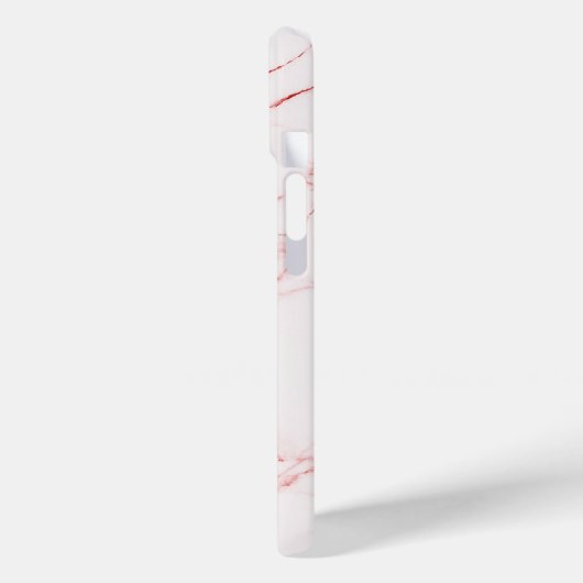 Rosa Marmor Moderne Stilvolle Monogram Case-Mate iPhone Hülle (Rückseite / Links)