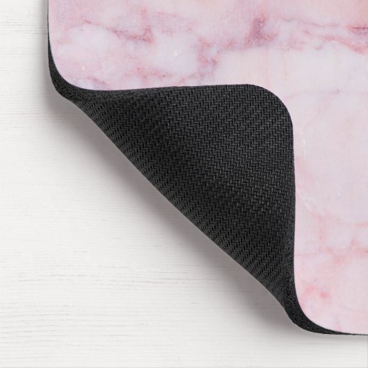 Rosa Marmor Mousepad (Ecke)