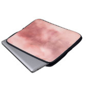 Rosa Marmor Neopren Laptop Schlauch 30 cm Laptopschutzhülle (Vorne Knopf)