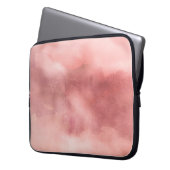 Rosa Marmor Neopren Laptop Schlauch 30 cm Laptopschutzhülle (Vorderseite Links)