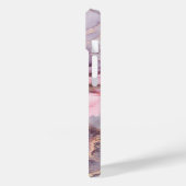 Rosa Marmor niedlich elegant grau Case-Mate iPhone Hülle (Rückseite / Links)