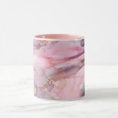 Rosa Marmor niedlich elegant grau Tasse (Zentrum)