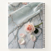 Rosa-Marmor-Notebook Notizblock (Rückseite)