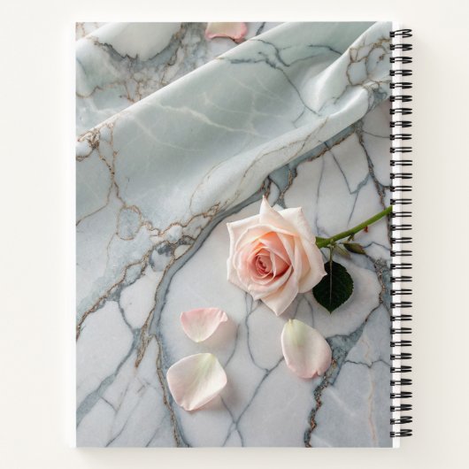 Rosa-Marmor-Notebook Notizblock (Rückseite)