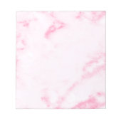 Rosa Marmor Notizblock (Vorderseite)