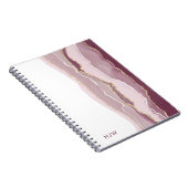 Rosa Marmor Notizblock (Rechte Seite)