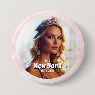 Rosa Marmor-Pagenten-Foto-Button-Pin Button