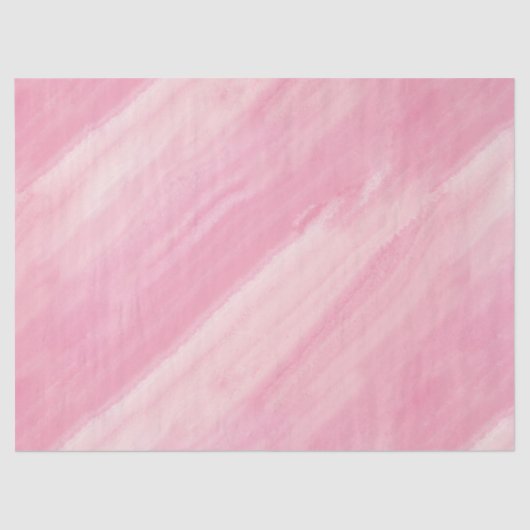 Rosa Marmor Pouring Ombre Pinselstriche Streifen Seidenpapier (Vorderseite)