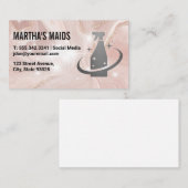 Rosa Marmor | Reinigungs-Spray-Logo | Sparkle Visitenkarte (Vorne/Hinten)