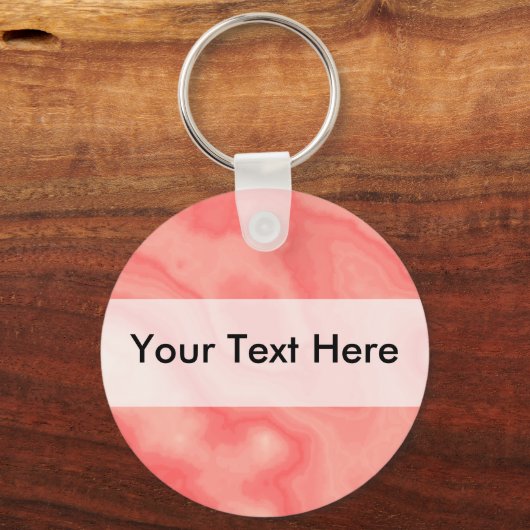 Rosa Marmor Schlüsselanhänger (Vorderseite)