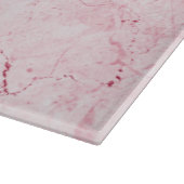 Rosa Marmor Schneidebrett (Ecke)