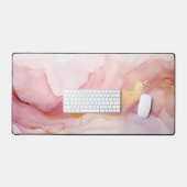 Rosa Marmor Schreibtischunterlage (Tastatur & Maus)