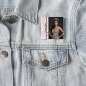 Rosa Marmor-Seitensash-Foto-Button-Anstecknadel Button (Beispiel)