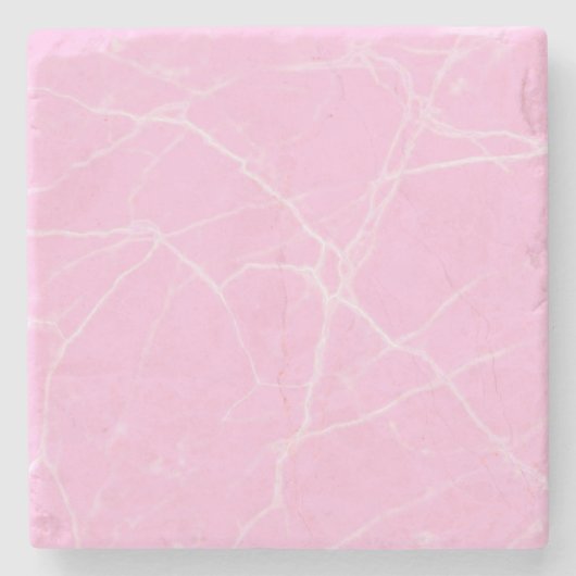 rosa Marmor Steinuntersetzer (Vorderseite)