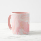 Rosa Marmor Tasse (Vorderseite Links)