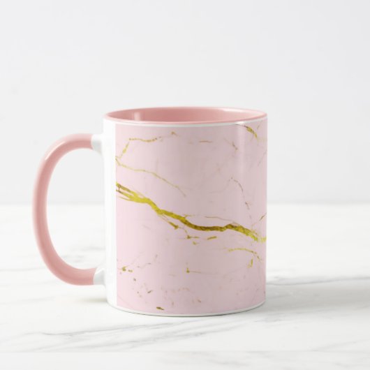 Rosa Marmor Tasse (Links)