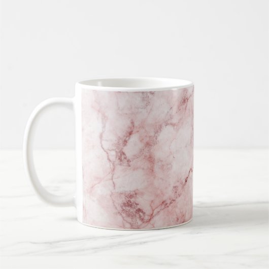 Rosa Marmor-Tasse Kaffeetasse (Links)