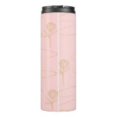 Rosa Marmor-Wärmebecher mit Roségold Thermosbecher (Rückseite)