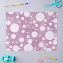 Rosa Marmor Weiße Polka Dots Muster Decoupage Seidenpapier