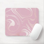 Rosa Marmor Wirbler Hintergrund Mousepad (Mit Mouse)