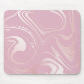 Rosa Marmor Wirbler Hintergrund Mousepad (Vorne)