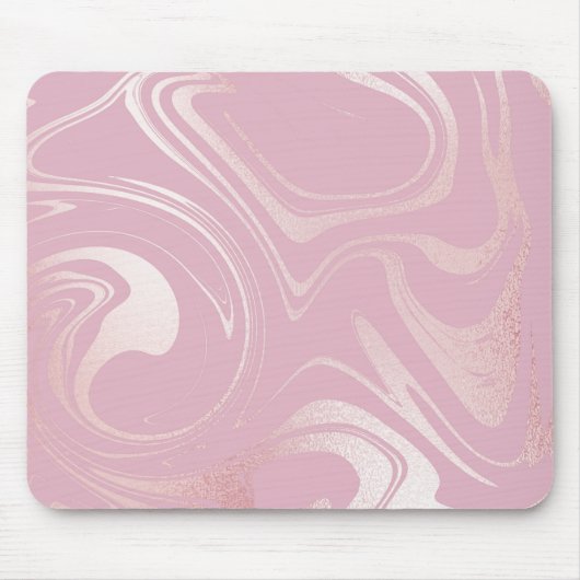 Rosa Marmor Wirbler Hintergrund Mousepad (Vorne)