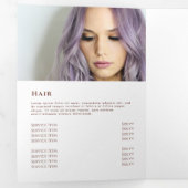 Rosa Marmordesign-Trifold-Broschüre Dreifach Gefaltete Karte (Innen Erste Seite)