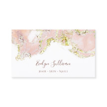 rosa Marmordesignkarte