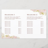 Rosa Marmorgestaltung Doppelbroschüre (Rückseite)