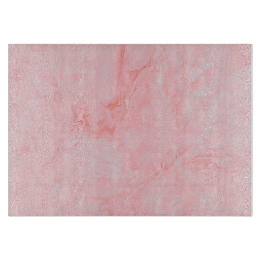 Rosa Marmorglasschneide Schneidebrett (Vorderseite)